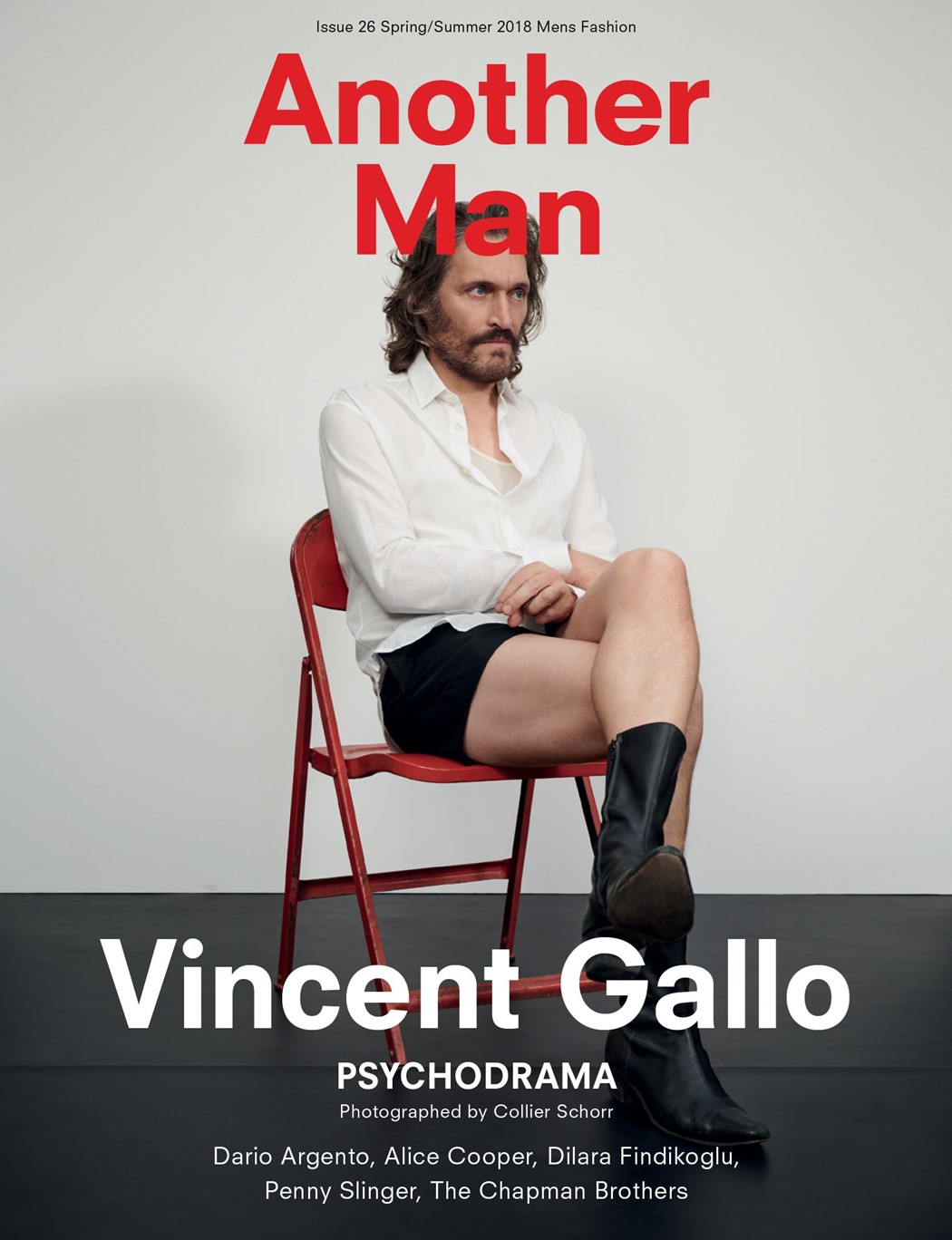 Another Man magazine Vincent Gallo cover Collier Schorr
