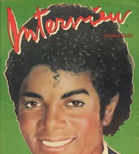 Michael Jackson on the cover of Interview magazine