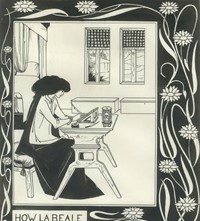 Aubrey Beardsley, How la Beale Isoud Wrote to Sir Tristram, 